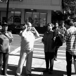 015 - 10AM - 8th Ave at 26th St. - onlookers and a man yelling