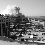 020 - 10.20AM - north tower burning in the distance