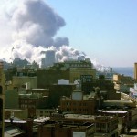 026 - 10.30AM - both towers gone, a plume a smoke