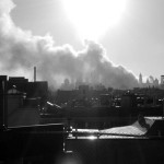 072 - 6PM - the smoke trail from downtown