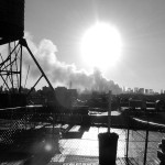 073 - 6PM - the smoke trail from downtown