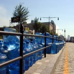 084 - Thu 1PM - bottles of water along chelsea pier