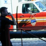 086 - Thu 1PM - an ambulance driver waiting for something