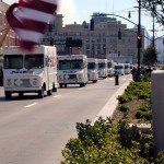 092 - Thu 1PM - an army of fedex trucks go north